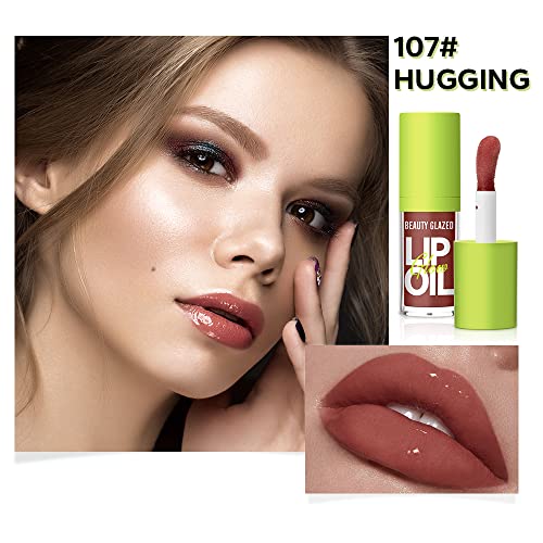 Beauty Glazed Big Brush Lip Oil - Non-Sticky Hydrating Gloss