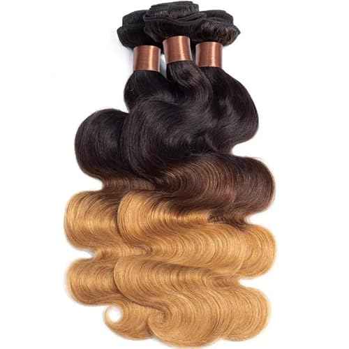Honey Blonde Human Hair Bundles Ombre Body Wave Bundle 12 14 16 Inch 1b427 Bundle Human Hair Unprocessed Virgin Hair 3 Bundles
