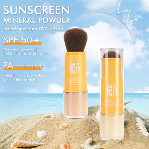 Mineral Sunscreen Setting Powder SPF 50 – Face & Scalp