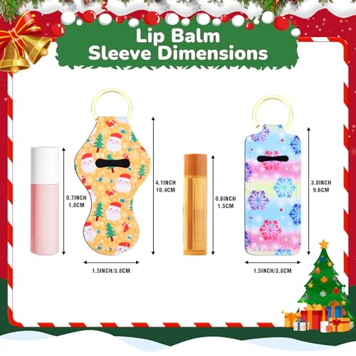 Likesing Chapstick Holder Keychain - Lip Balm Pouch (6-Pack)
