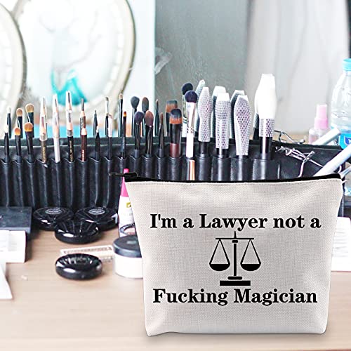 POFULL Lawyer Gifts For Women Attorney or Law Cosmetic Bag Law Cosmetic Bag Future Lawyer Gift Law Judge Gift (I'm a lawyer bag)