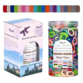 Myweal 500PCS Baby Hair Ties No Damage, Toddler Hair Bands for Little Girls - 20 Mixed Colors