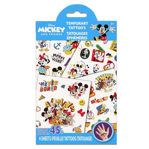 Mickey and Minnie Mouse Temporary Tattoos Party Favor Pack