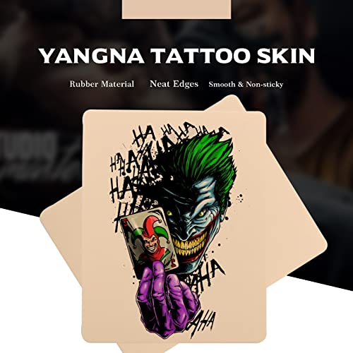 Blank Tattoo Skin Practice - Yangna 20Pcs Tattoo Practice Skins Double Sides 7.4x5.6" Fake Skin Microblading Eyebrow Tattoo Skin