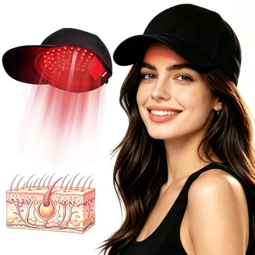 AUQLEF Red Light Therapy Hair Growth Cap - 650nm LLLT for Thinning Hair