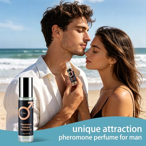 NQJYXZP Men's Pheromone Infused Roll-On Perfume - Long-Lasting Attraction