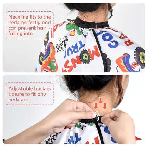 Kids Haircut Cape Waterproof Adjustable Neckline