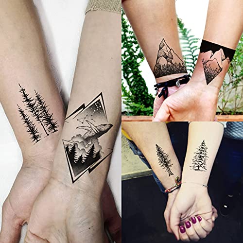 GOROMON 52 Sheets Temporary Tattoos for Men Women Kids