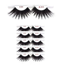 6-Pack #301 Christina Human Hair Eyelashes | Natural Black