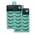 Bodermincer 10 Pair 3D Short False Eyelashes - Natural Crisscross Wispy Lashes