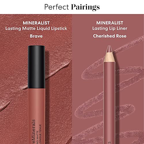 bareMinerals Mineralist Lasting Lip Liner, Creamy Pigmented Lip Pencil Liner, Natural Ingredients, All-Day Wear, Vegan