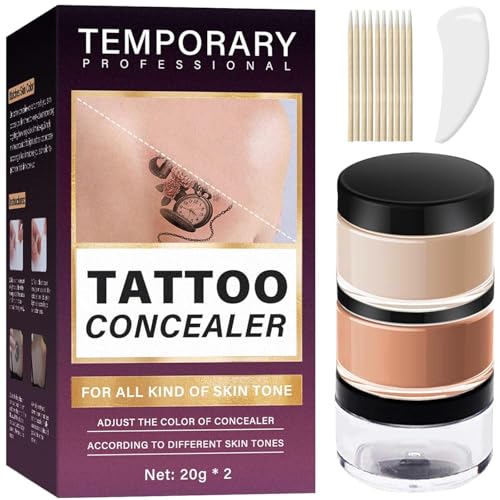 Waterproof Tattoo Cover Up Makeup - 2 Adjustable Shades