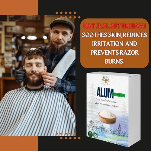 Alum Powder 3.5 oz ? 100% Pure Phitkari | Natural Piedra de Alumbre | Potassium Alum Powder for Skin, Canker Sores, Deodorant, Water Purification & DIY | Fitkari Alum | Alumbre en Polvo