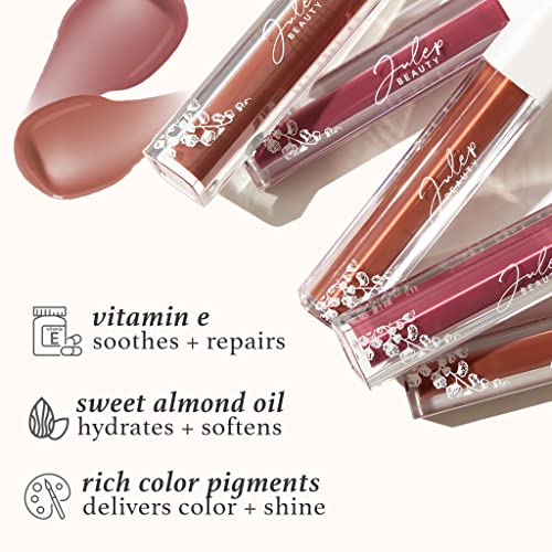 Julep Luscious Lips Duo: It's Balm Tinted Lip Balm in Cinamon Raisin + So Plush Plumping Lip Gloss in All The Feels - Hydrating, Glossy, and Vegan Lip Colors with Vitamin E - Perfect Lip Care Set¡¦