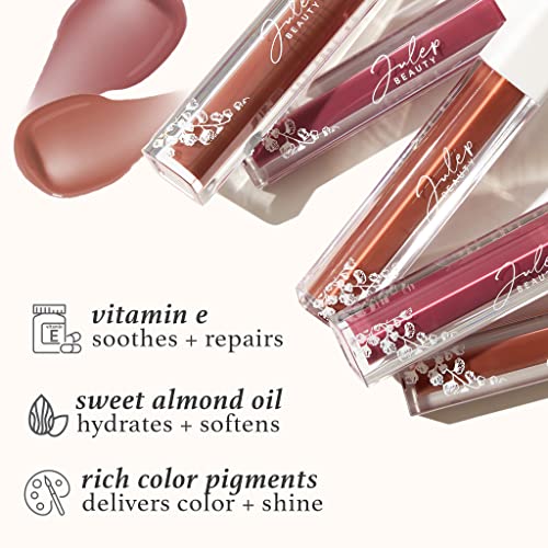 Julep So Plush Hydrating Lip Gloss - In The Clear - High-Shine Hydrating Lightweight Lip Color - Non-Sticky Formula - Vitamin E Soothes and Repairs Lips