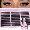 Winifred Eyelash Clusters Kit 10-18mm Spiky Fairy Lashes with Bond & Tweezers
