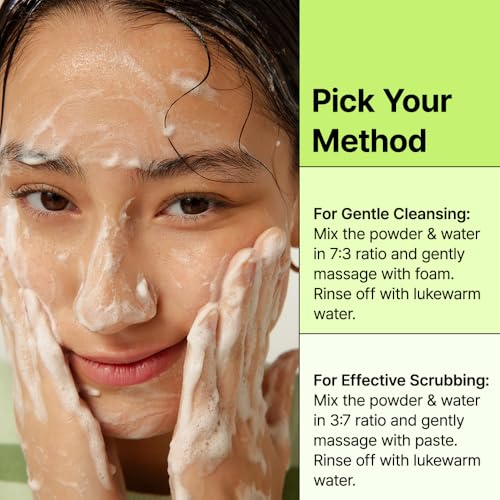 BY WISHTREND Green Tea Enzyme Face Wash - Exfoliating Powder for Sensitive Skin, 3.88 oz