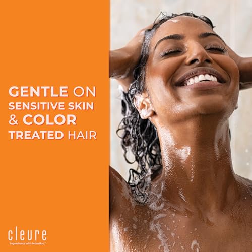 Cleure Sulfate-Free Volumizing Shampoo & Conditioner Set for Dry Damaged Hair