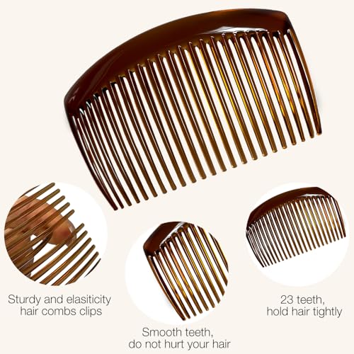 French Hair Combs 24-Pack with 23-Teeth for All Hair Types