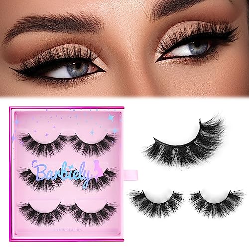 18mm Mink False Eyelashes 3D Fluffy Dramatic Winged Lashes