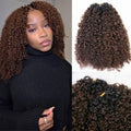 Human Hair Crochet Braids 18" - T1B/4 Kinky Curly