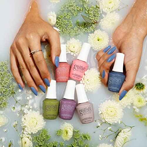 Gelish MINI Spring Pure Beauty Collection - 9mL TPO-Free Pastel Soak Off Polish, Long-Lasting, Vibrant Color, Professional Quality, High Shine, Chip-Resistant
