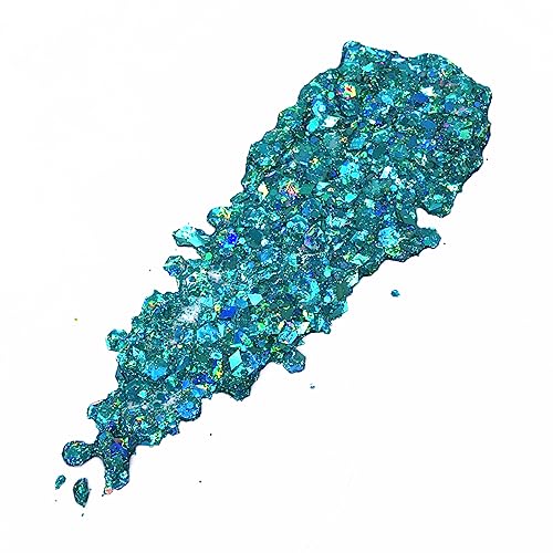 Mermaid Blue Holographic Body Glitter Gel – Water-Based, Vegan