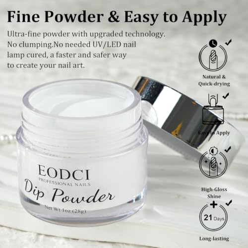 White Nail Dipping Powder (1 oz) - Long-Lasting French Manicure Powder