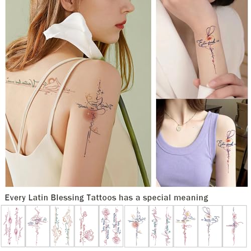 Ouliget 20-Pack Temporary Tattoos - Galaxy Universe & Butterfly Designs