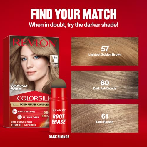 Revlon Root Erase Hair Concealer 0.1oz Dark Blonde Instant Root Touch Up