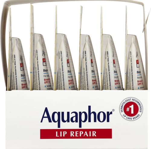 Aquaphor Lip Repair Lip Balm with Sunscreen, Lip Protectant, Lip Balm SPF 30, 0.35 Oz Tube (Pack of 2)