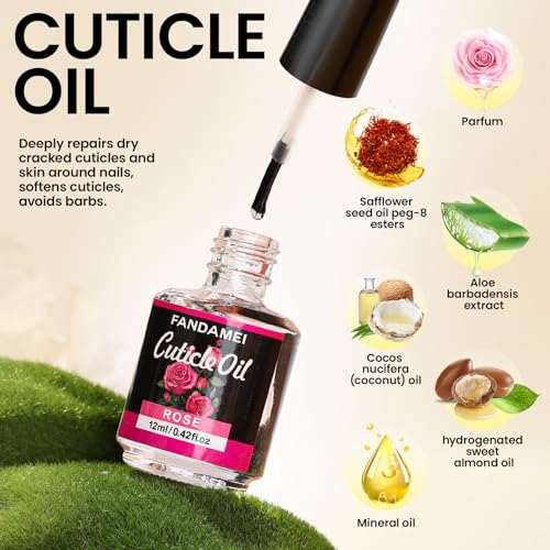 Fandamei Gel Nail Polish Remover Kit with Soak Off Clips & Cuticle Tools