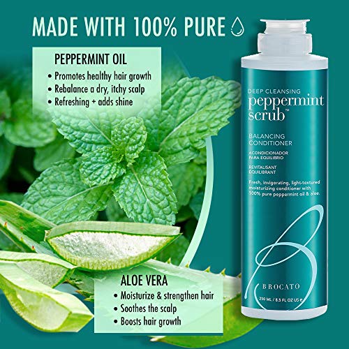 Brocato Peppermint Scrub Balancing Conditioner 8.5oz