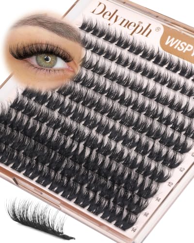 Wispy Fluffy Cluster Lashes 8-14mm C Curl Extensions