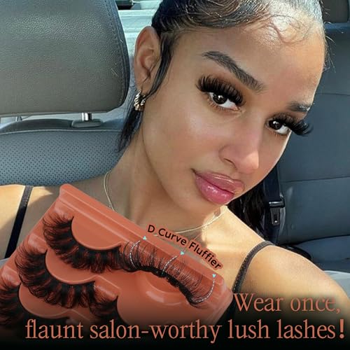 8D Mink Lashes 20-22mm Dramatic Volume Fluffy False Eyelashes 7 Pairs