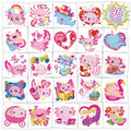 Konsait 96PCS Axolotl Tattoos for Kids, Pre-cut Axolotl Theme Temporary Tattoos, Axolotl Birthday Decorations Party Favors, Kids Axolotl Gifts & Reward, 48 Designs