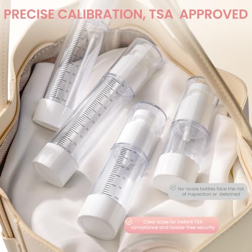 TSA Approved Travel Bottle Kit 7-Piece Toiletry Set