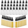 100PCS Small Spray Bottle, 1oz/30ml Travel Spray Bottle Clear Fine Mist Spray Bottles Plastic Empty Refillable Spray Bottles for Skin Care, Hair Care, Plant Care & Home Cleaning