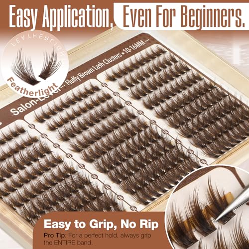 Brown Lash Clusters – Wispy Fluffy Lash Extensions 10-16MM 270PCS