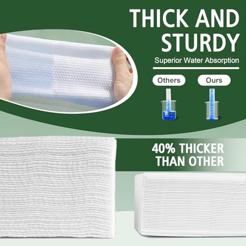 Biodegradable Face Towels 100 Count - Ultra Soft & Absorbent