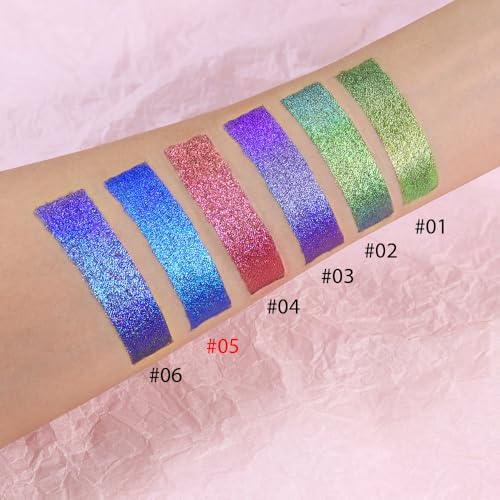 Duochrome Chameleon Liquid Metallic Eyeshadow - Teal Blue Shift