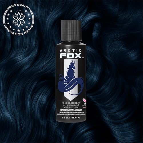 Arctic Fox Blue Jean Baby Semi-Permanent Hair Color - 4 fl oz, Vegan & Long-Lasting