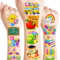 96 Back to School Temporary Tattoos for Kids | School Theme Designs