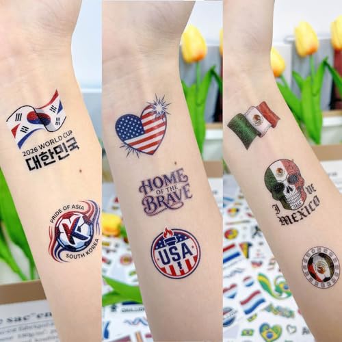 Argentina Soccer World Cup Temporary Tattoos - 3 Sheets