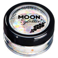 Moon Glitter Iridescent Chunky Cosmetic Glitter White 0.10oz