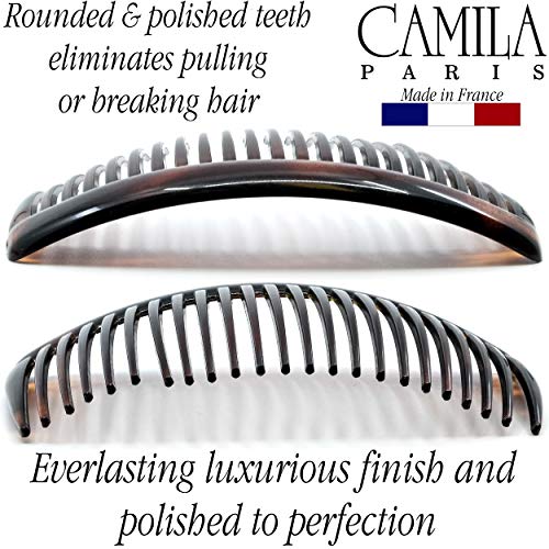 Camila Paris AD66/2 French Side Comb 4 Inch Tortoiseshell Hair Clip