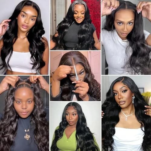 Glueless Human Hair Wig 5x5 Closure 24in Body Wave