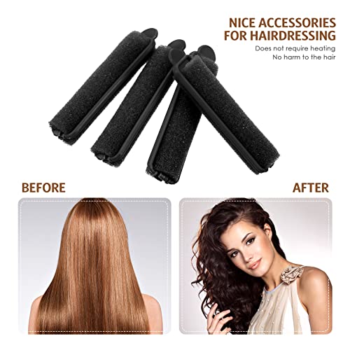 Syhood 42 Pcs Foam Sponge Hair Rollers with Rat Tail Comb