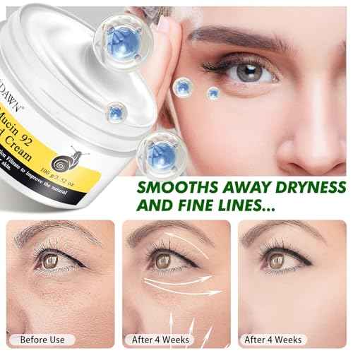 Snail Mucin 92% Repair Cream 100g, Face Moisturizer Hydrating Repair Face Cream for Dry & Sensitive Skin, All Skin Types