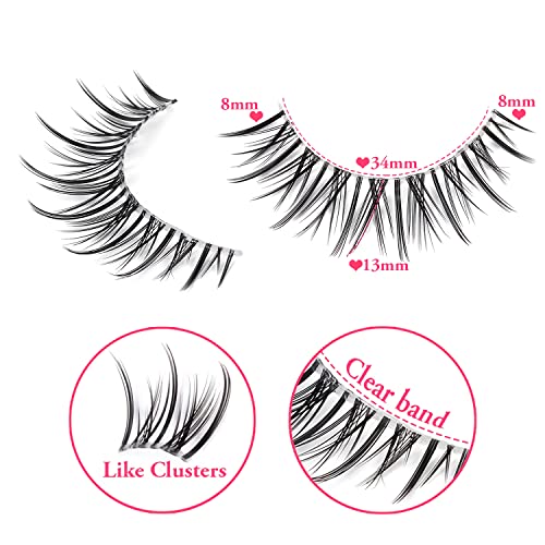 Manga Lashes 12-14mm Natural Wispy Anime Eyelashes - 10 Pairs